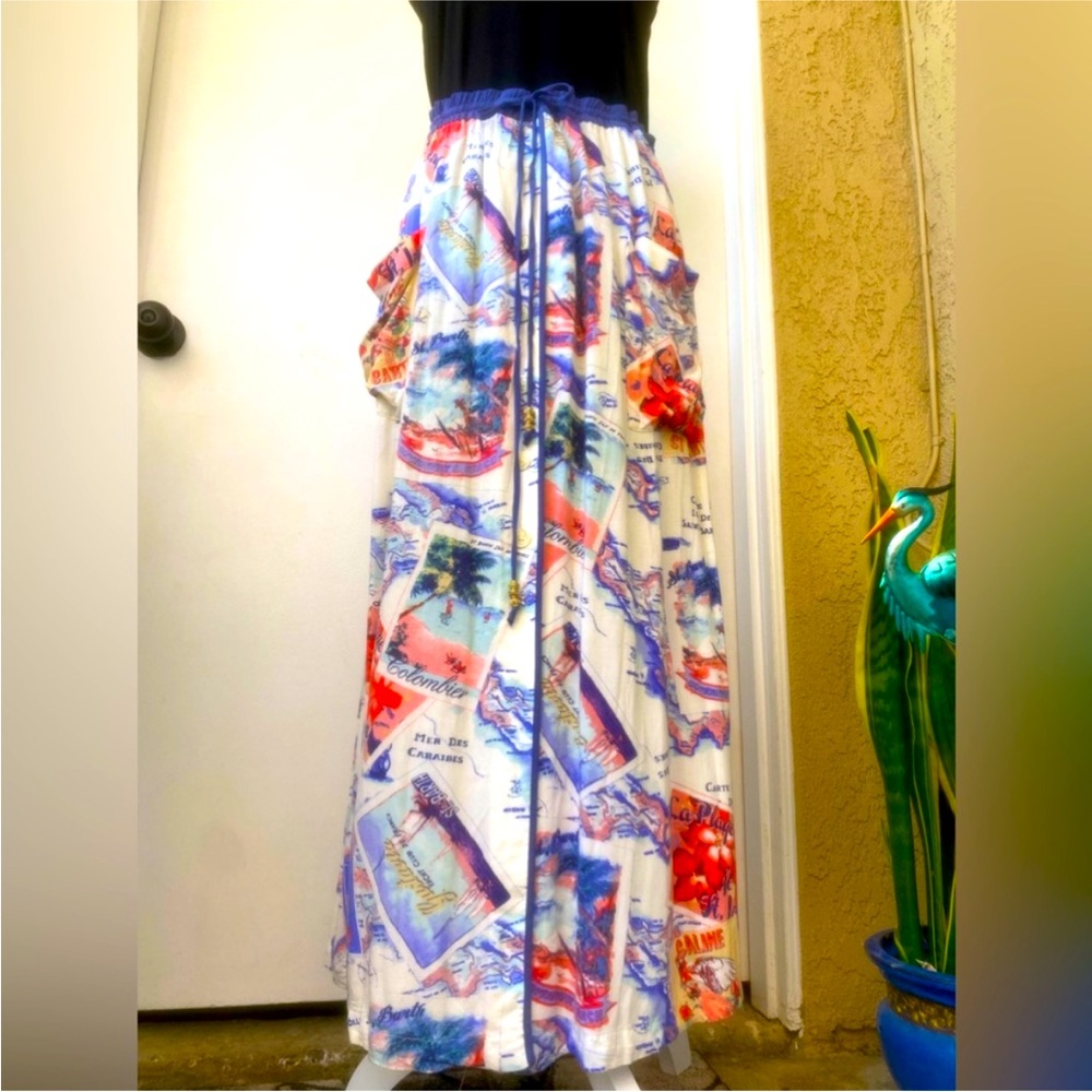 Peter Som Colorful Graphic Maxi Skirt